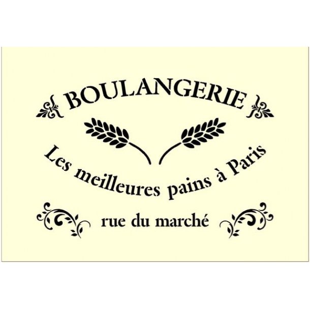 Stencil - Boulangerie - str. A3
