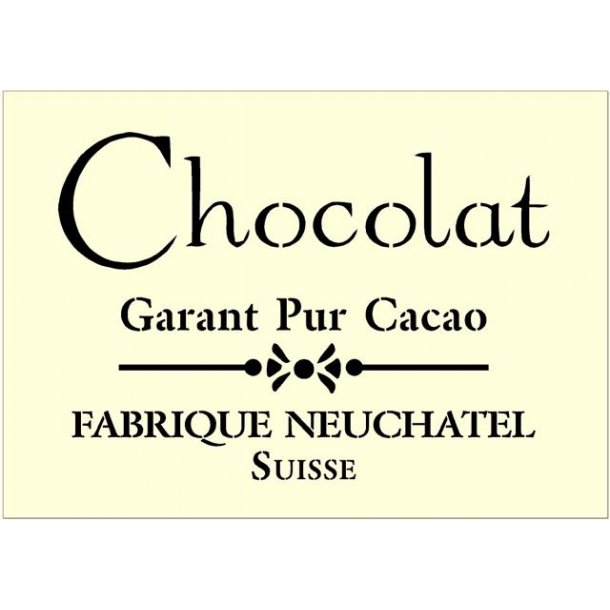 Stencil - Chocolat - str. A3