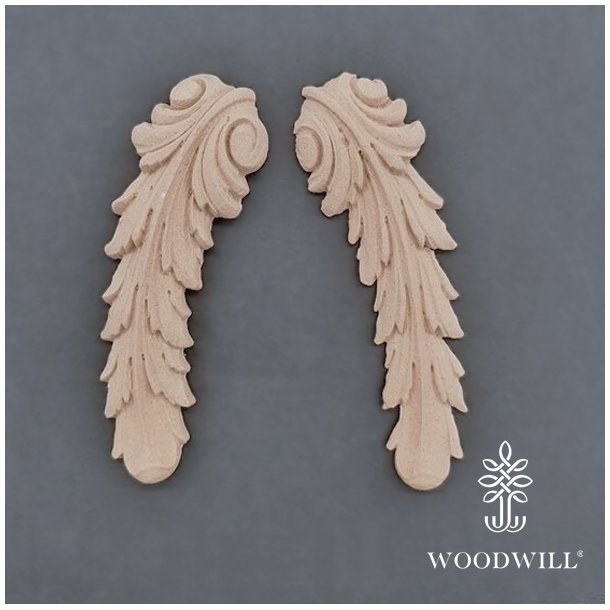 WOODWILL fleksibel tr ornament - 2 stk 