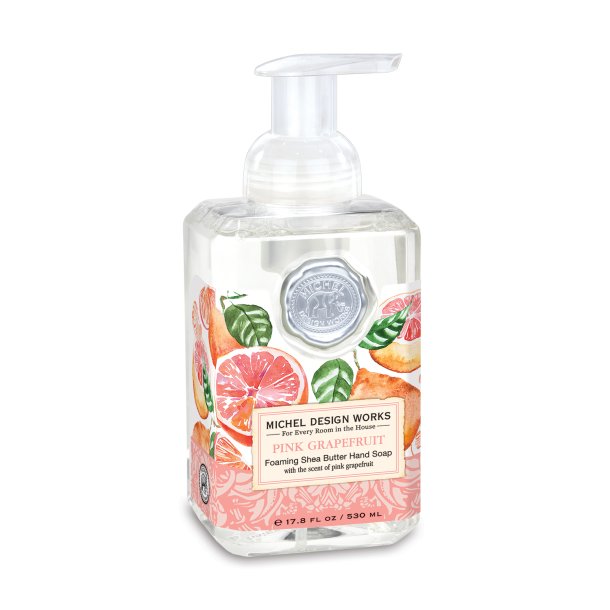 Sbe i smuk flaske - Pink grapefruit - skumhndsbe - nyt design - samme duft