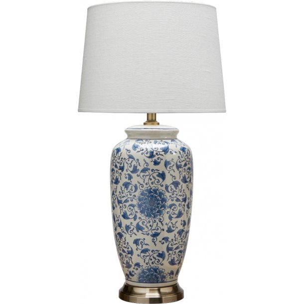 Kinesisk inspireret bordlampe - incl. skrm