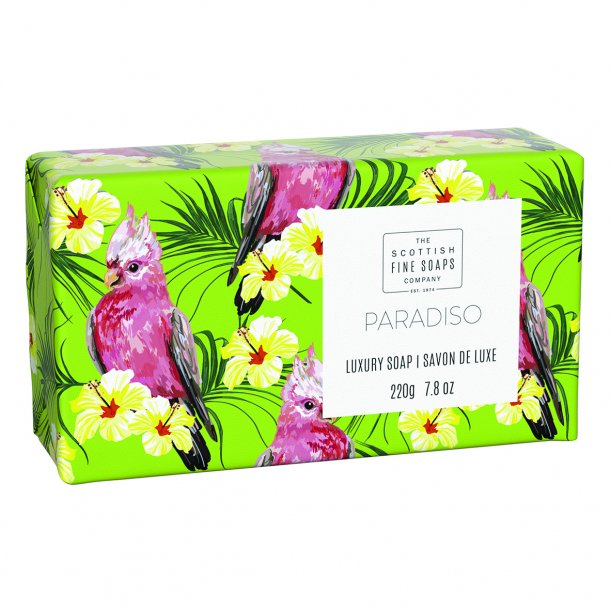 Håndsæbe med eksotisk duft og indpakning - Paradiso - 220 gram